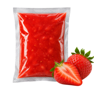 Strawberry Pulp – frozen fruit pulp supplied by Bonnatur