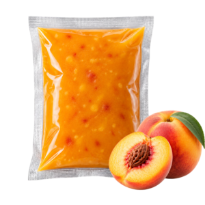 Peach Pulp – frozen fruit pulp supplied by Bonnatur